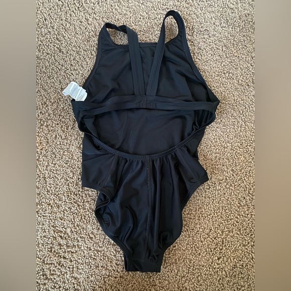 Nike Swim Women's Hydrastrong Fastback One Piece Black size 8 uk size 40 - Picture 3 of 6